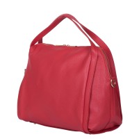 Дамска чанта от естествена кожа Evelyn, червена