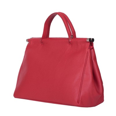 Дамска чанта от естествена кожа Camila, червена