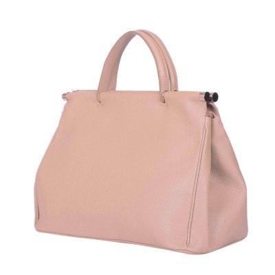 Дамска чанта от естествена кожа Camila, розова