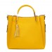Дамска чанта от естествена кожа Fabiana, жълта