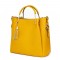 Дамска чанта от естествена кожа Fabiana, жълта