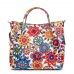 Дамска чанта от естествена кожа с цветя Fabiana FF5