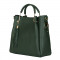 Дамска чанта от естествена кожа Fabiana, зелена