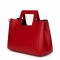Дамска чанта от естествена кожа Armina, червена