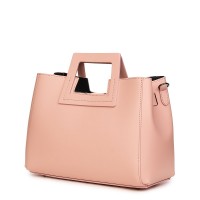 Дамска чанта от естествена кожа Armina, розова