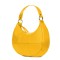 Чанта от естествена кожа Cristina, жълта