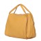 Дамска чанта от естествена кожа Evelyn, жълта