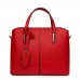 Чанта от естествена кожа Gianna, червена