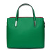 Чанта от естествена кожа Gianna, червена/бяла/зелена