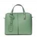 Чанта от естествена кожа Gianna, фъстък зелена