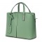Чанта от естествена кожа Gianna, фъстък зелена