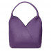 Чанта от естествена кожа Lorena, лилава