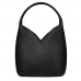 Чанта от естествена кожа Lorena, черна