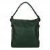 Дамска чанта от естествена кожа Mia, тъмнозелена