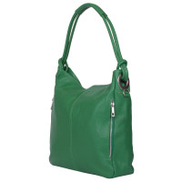 Дамска чанта от естествена кожа Mia, зелена
