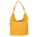 Дамска чанта от естествена кожа Silvia, жълта