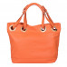 Дамска чанта от естествена кожа Stella, оранжева