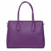 Дамска чанта от естествена кожа Valentina, лилава