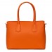 Дамска чанта от естествена кожа Valentina, оранжева