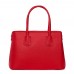 Дамска чанта от естествена кожа Valentina, червена