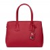 Дамска чанта от естествена кожа Valentina, червена