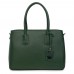 Дамска чанта от естествена кожа Valentina, зелена