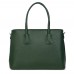 Дамска чанта от естествена кожа Valentina, зелена