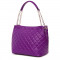 Дамска чанта от естествена кожа Paloma, лилава