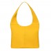 Дамска чанта от естествена кожа Aida, жълта