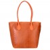 Чантата тип портмоне от естествена кожа Ava, оранжева