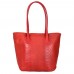 Чантата тип портмоне от естествена кожа Ava, червена
