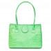 Дамска чанта от лакирана кожа Hera, зелена