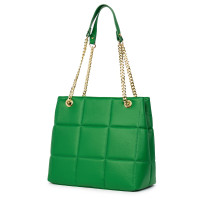 Дамска чанта от естествена кожа Azaleea, светло зелена