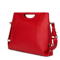 Дамска чанта от естествена кожа Agatha, червена