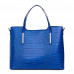 Дамска чанта от естествена кожа Carolina, синя