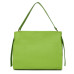 Дамска чанта от естествена кожа Delia, светло зелена