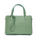 Дамска чанта от естествена кожа Electra, фъстък зелена