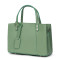 Дамска чанта от естествена кожа Electra, фъстък зелена