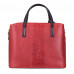 Чанта от естествена кожа Ella, червена