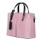 Чанта от естествена кожа Ella, розова
