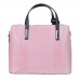 Чанта от естествена кожа Ella, розова