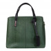 Чанта от естествена кожа Ella, зелена