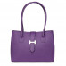 Дамска чанта от естествена кожа Fiona, лилава