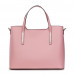 Дамска чанта от естествена кожа Ligia, розова