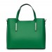 Дамска чанта от естествена кожа Ligia, зелена
