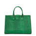 Чанта от естествена кожа Matilda, зелена