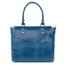 Дамска чанта от естествена кожа Medeea, синя