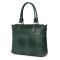 Дамска чанта от естествена кожа Medeea, тъмнозелена