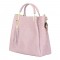 Дамска чанта от естествена кожа Olivia, розова