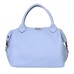 Дамска чанта от естествена кожа Viviana, светло синя